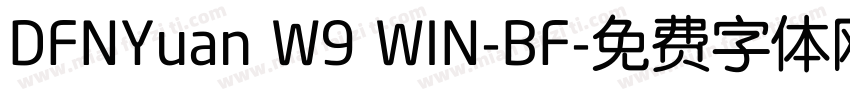 DFNYuan W9 WIN-BF字体转换